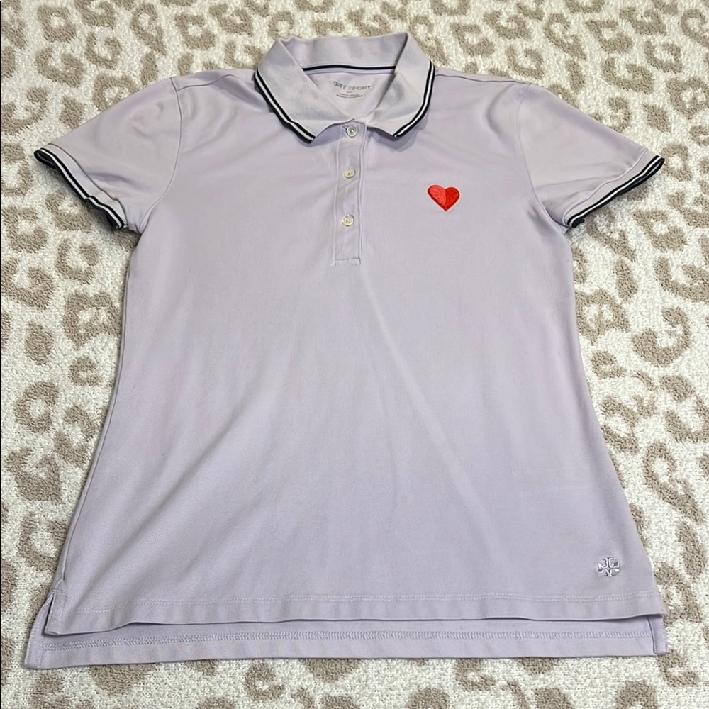 Tory Burch Sport Purple Golf Shirt. Size Small.